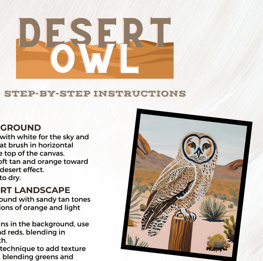 Desert Owl To-Go Paint Kit
