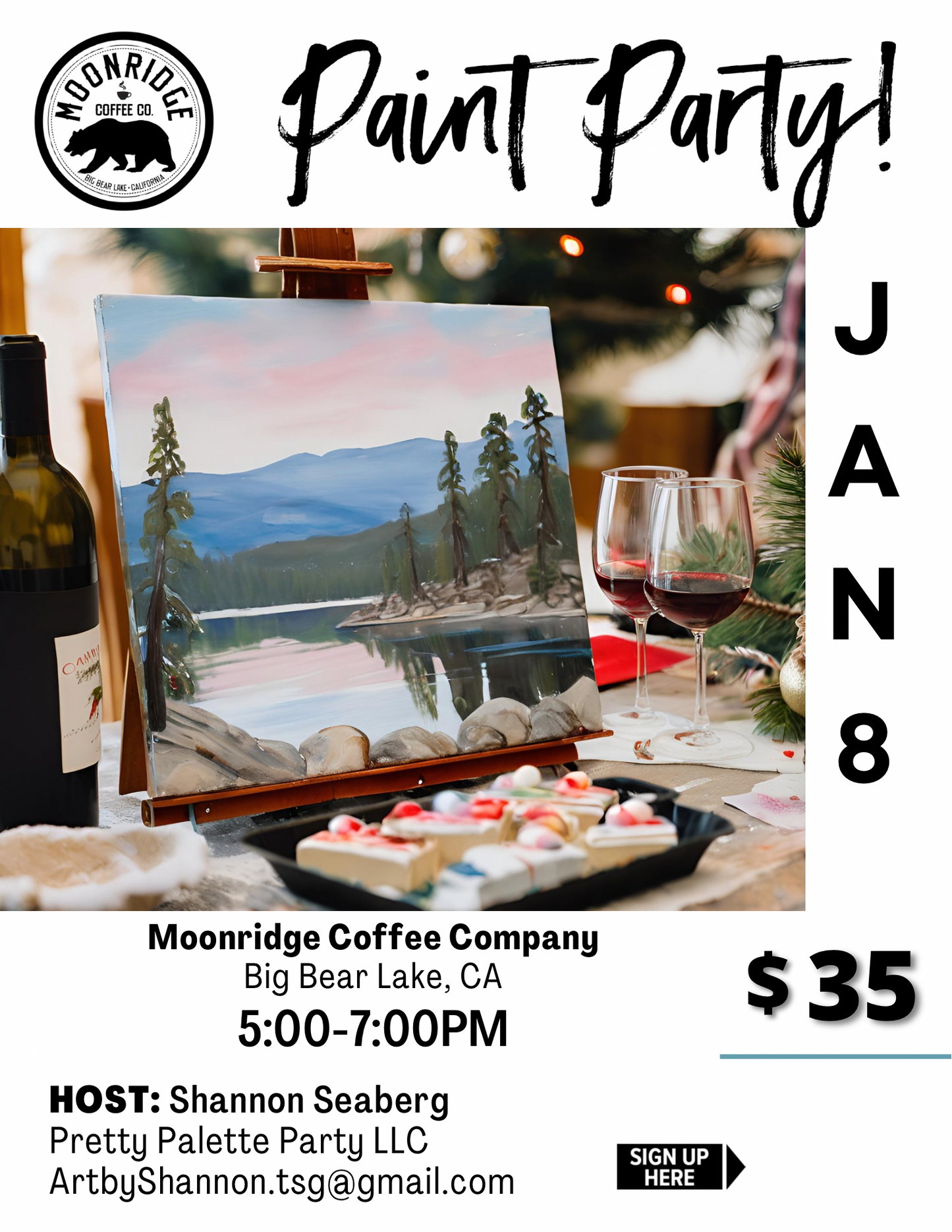 Paint in the Mountains | Big Bear Lake (January 8)