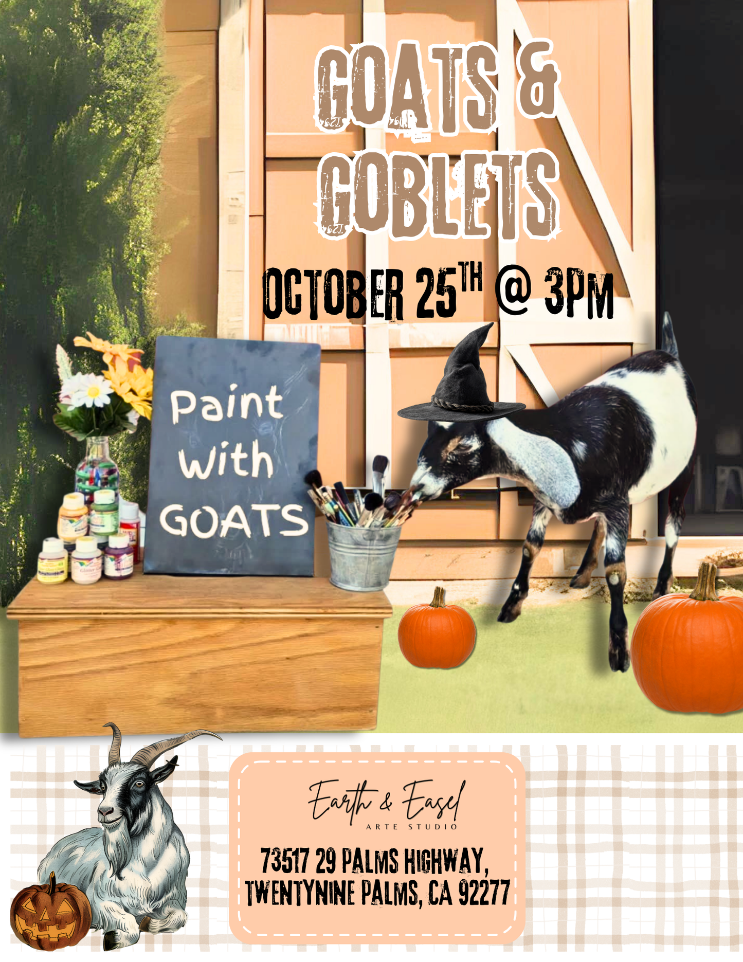 (October 25) GOATS & GOBLETS