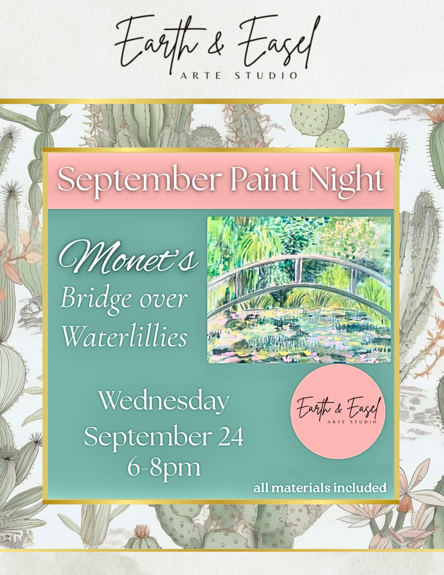 (September 24) Monet’s Bridge over Waterlilies