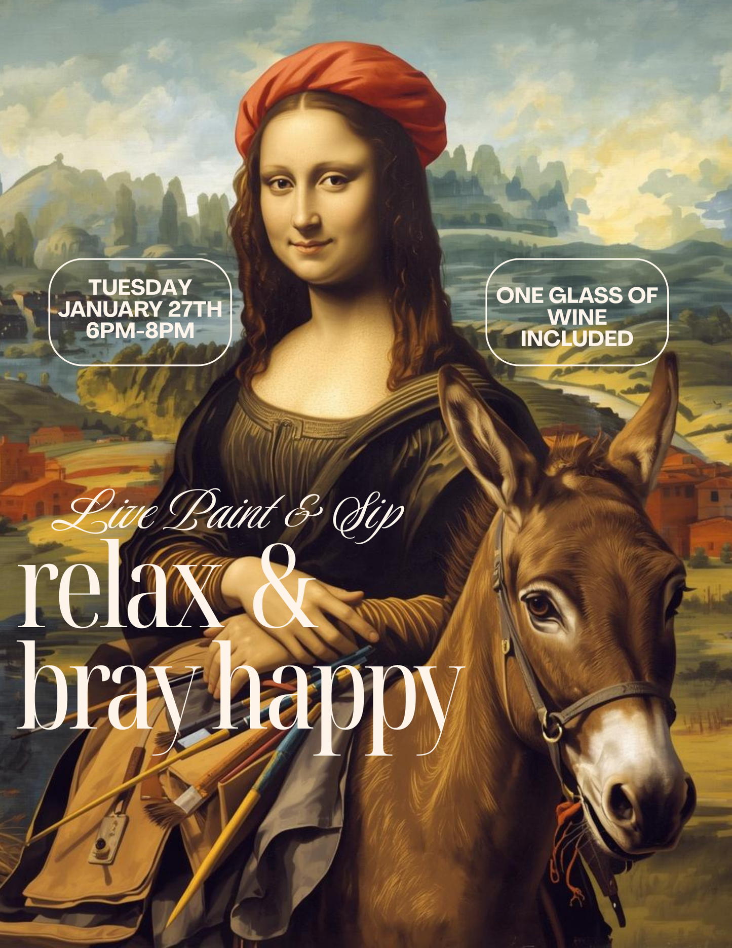 Mojave Mini Donkeys LIVE Paint & Sip | SBR29 (January 27)