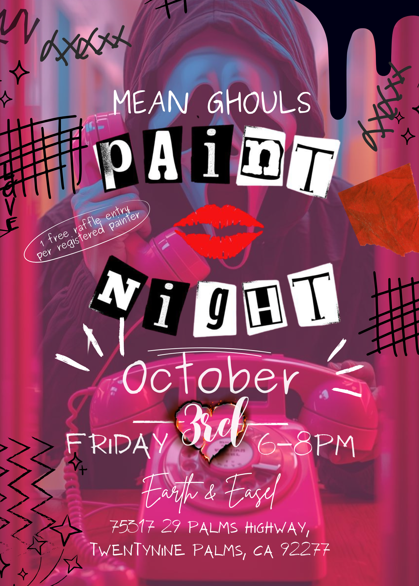 (October 3) Mean Ghouls Halloween Paint & Sip